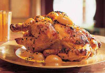 Roast Chicken with Lemon Sauce Recipe - How to Make Roast Chicken with ...