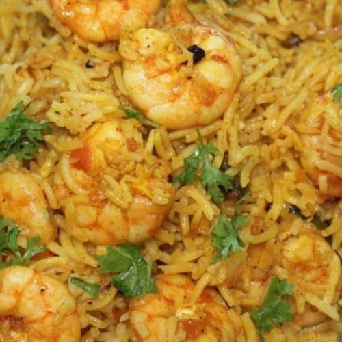 Green Prawn Pulao