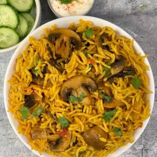 Mushroom Biryani