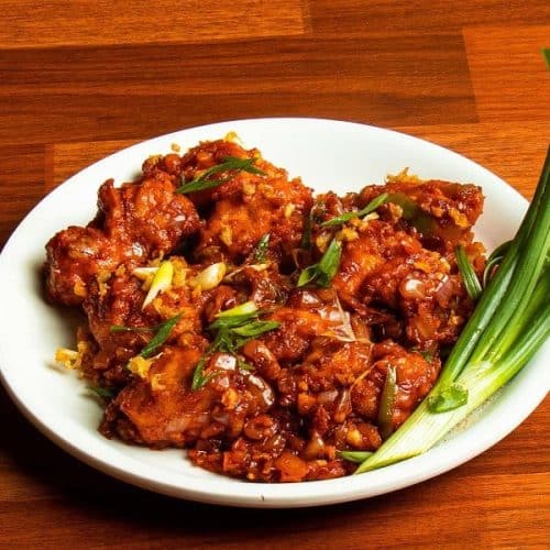 Diced Chicken in Hot Garlic Sauce