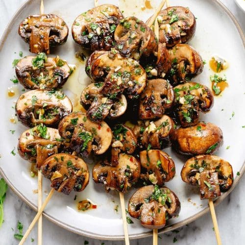 Mushrooms with Garlic and Chilli Sauce