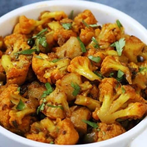 Spicy Potatoes and Cauliflower