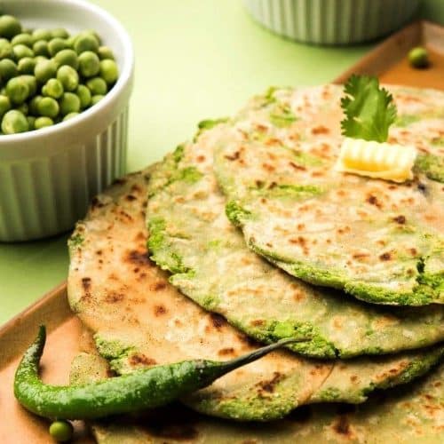 Spicy Peas Paratha