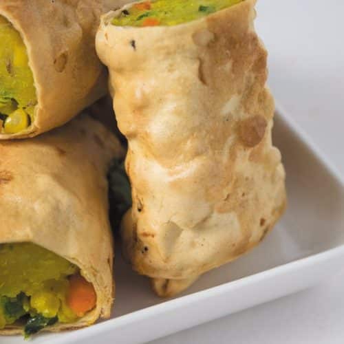 Vegetable Stuffed Papad