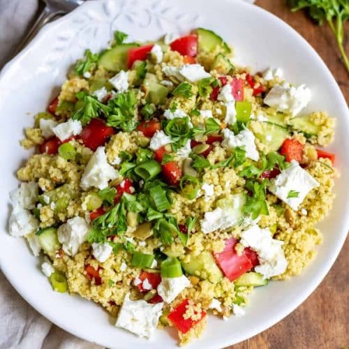 Raspberry and Feta Salad with Couscous