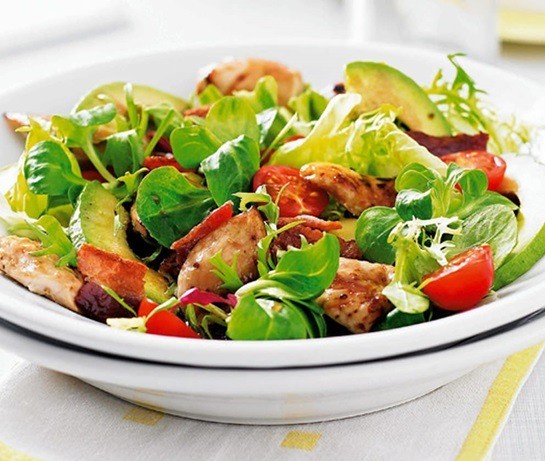 Smoked Chicken Salad with Avocado and Tarragon Dressing