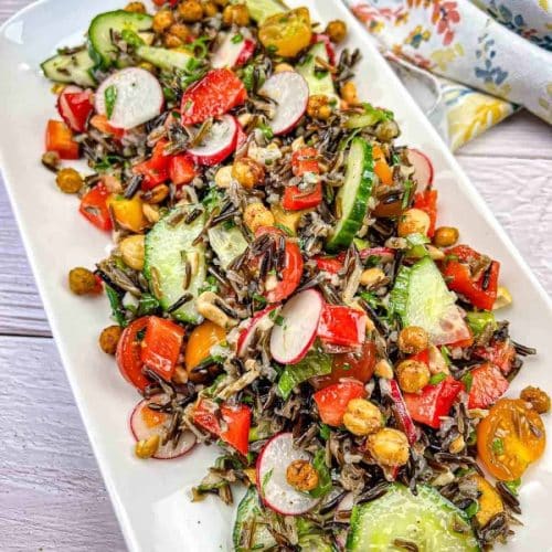 Wild Rice Salad with Cucumber and Orange