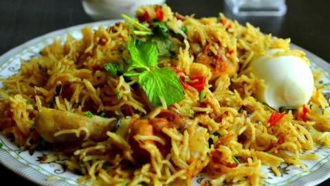 Mutton Biryani Recipe - Pressure Cooker Mutton Biryani Recipe