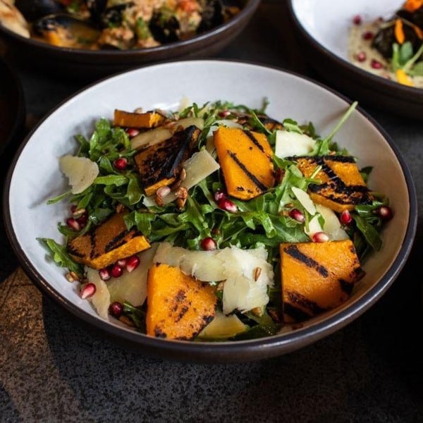 Roast Pumpkin Salad with Grilled Haloumi