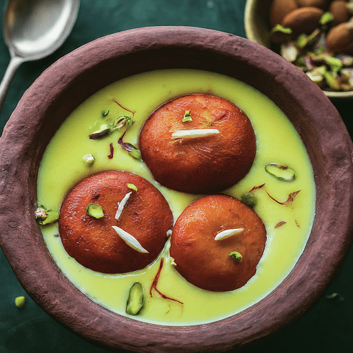 Rasabali sweet dessert in pot