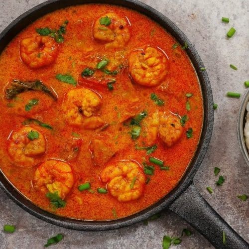 Prawn Curry with Cashew Nuts