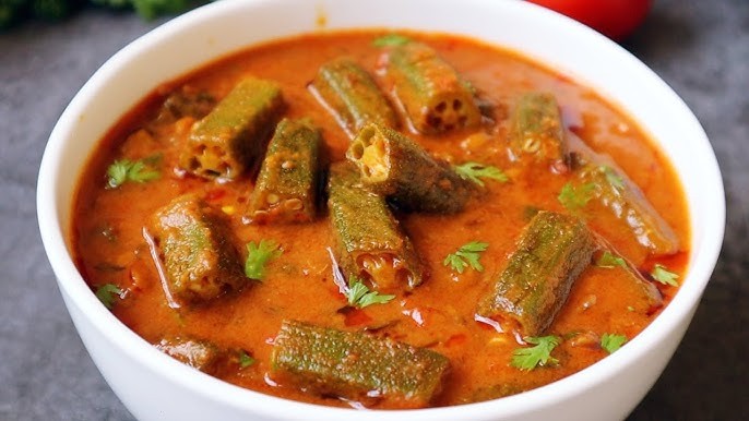 Dahi Bhindi Lady s Finger in Curd Gravy 