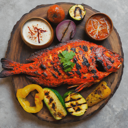 Tandoori Fish on the BBQ