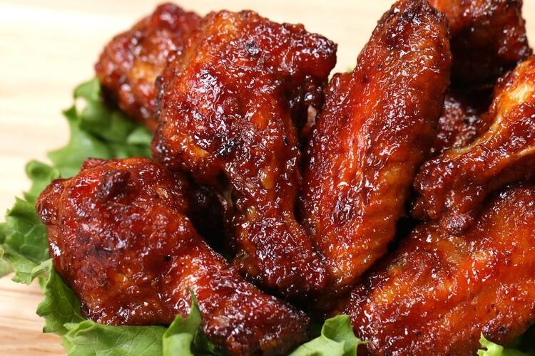 Honey Barbecued Chicken Wings