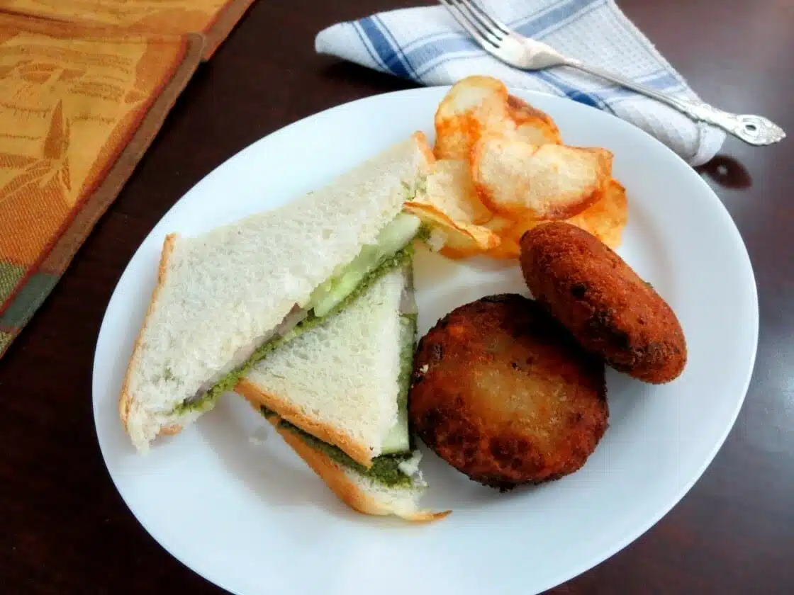 Veg Cutlet Sandwich