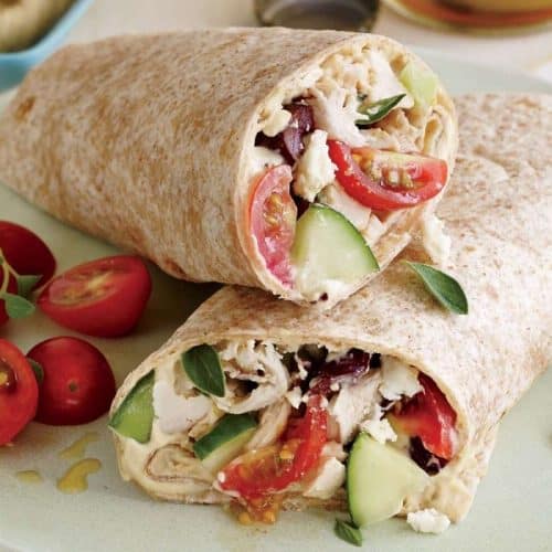 Greek Style Chicken Wraps