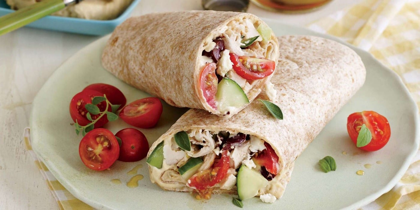 Greek Style Chicken Wraps