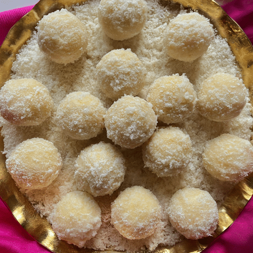 coconut laddoo in plate