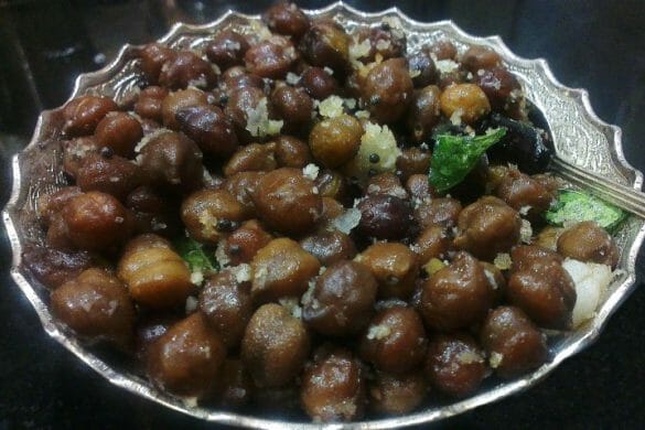 Karuppu Kondakadalai Sundal Recipe | Black Chana Sundal Recipe