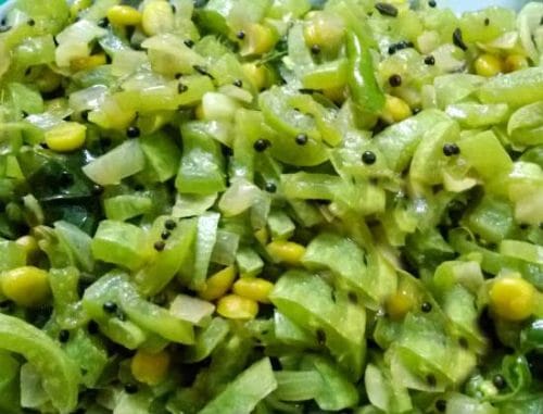 Pudalangai Poriyal (Snake Gourd Fry) Recipe - Awesome Cuisine