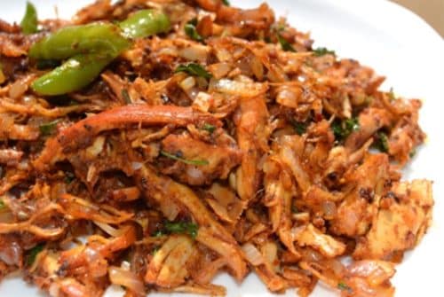 Shredded Chicken Fry Recipe - Awesome Cuisine