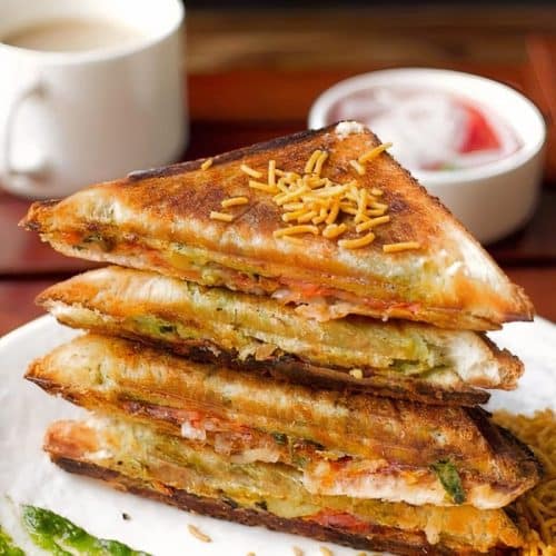 Masala Toast Sandwich