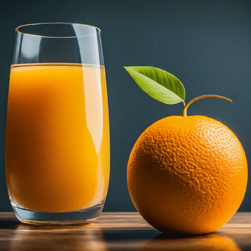 depiction of orange and orange juice