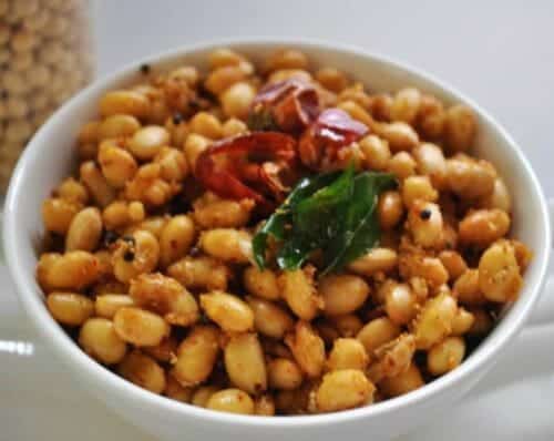 Soya Beans Masala Sundal Recipe - Awesome Cuisine