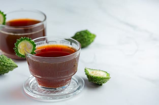 A cup of bitter gourd tea