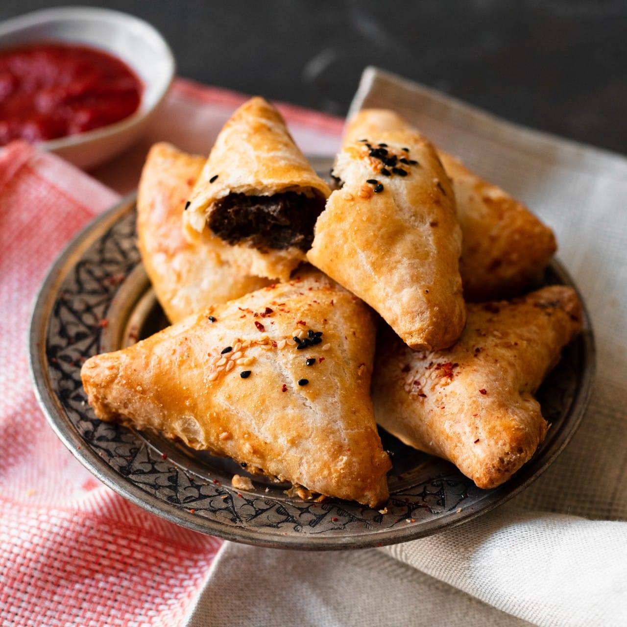 A plate of gujiya