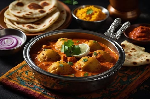 Bowl of Dum Aloo (potato curry)