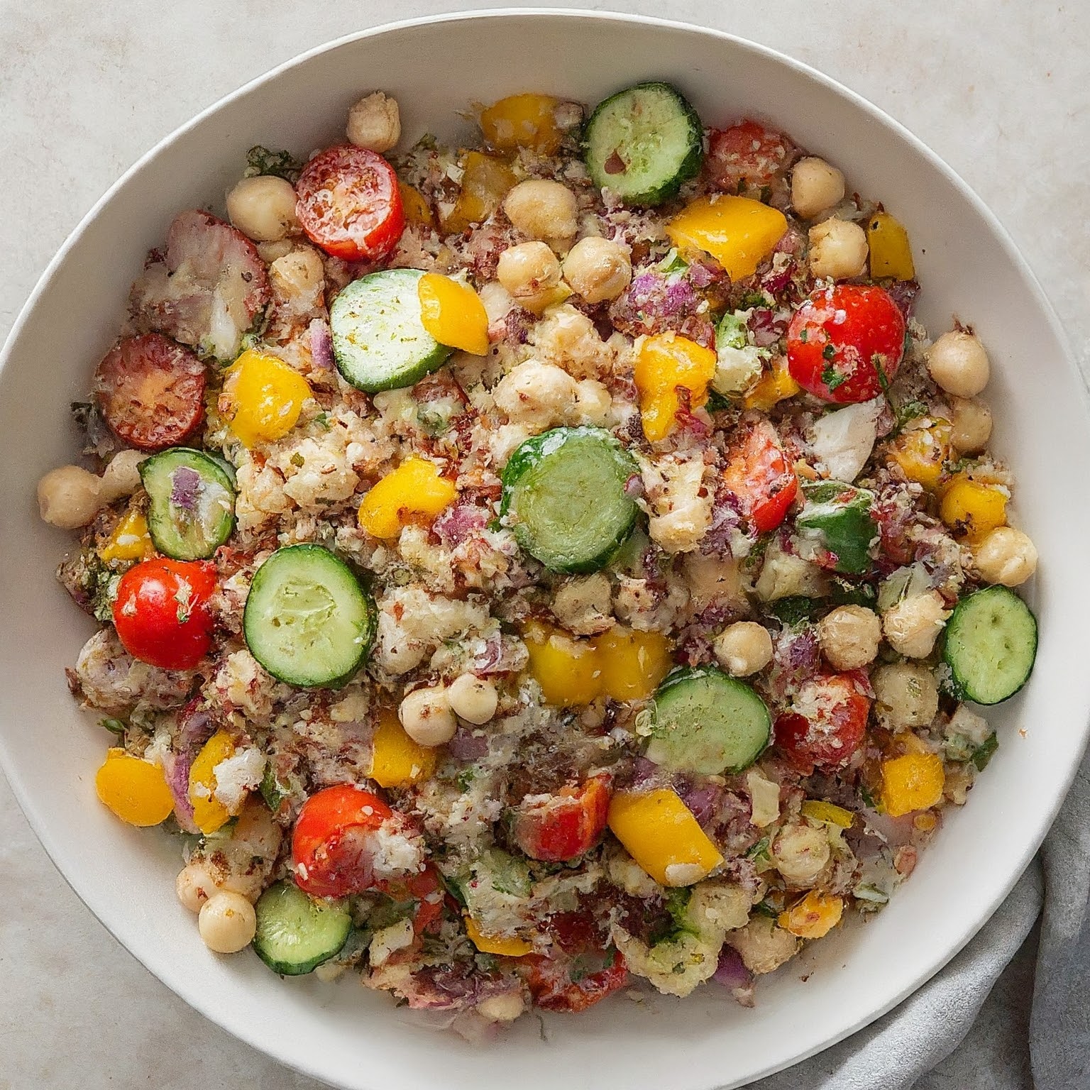 Chickpea and quinoa salad