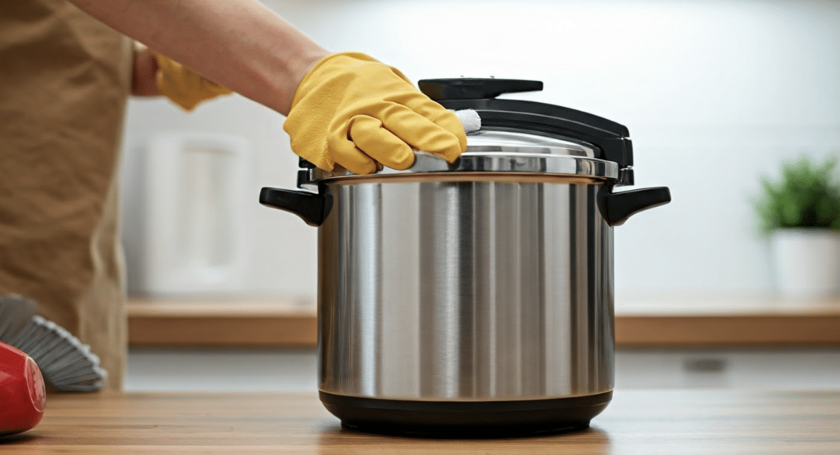 Cleaning techniques for pressure cooker