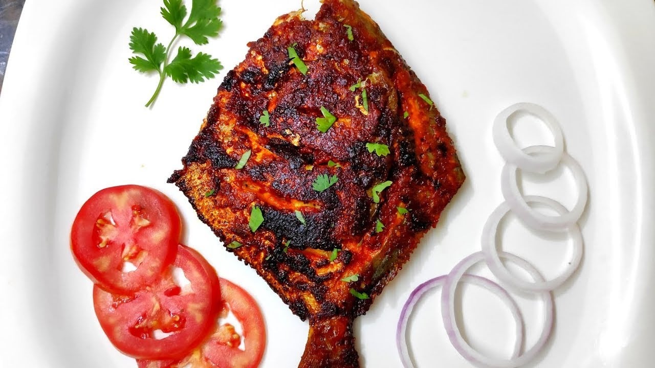 Goan Stuffed Spicy Fish Dish