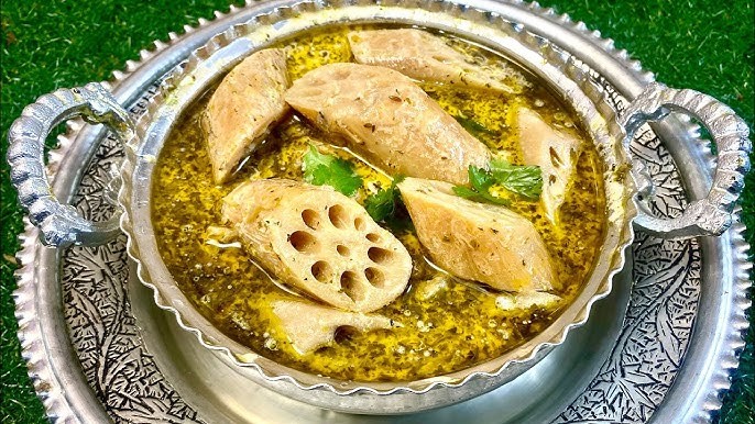 Nadru Yakhni: Kashmiri lotus stem curry