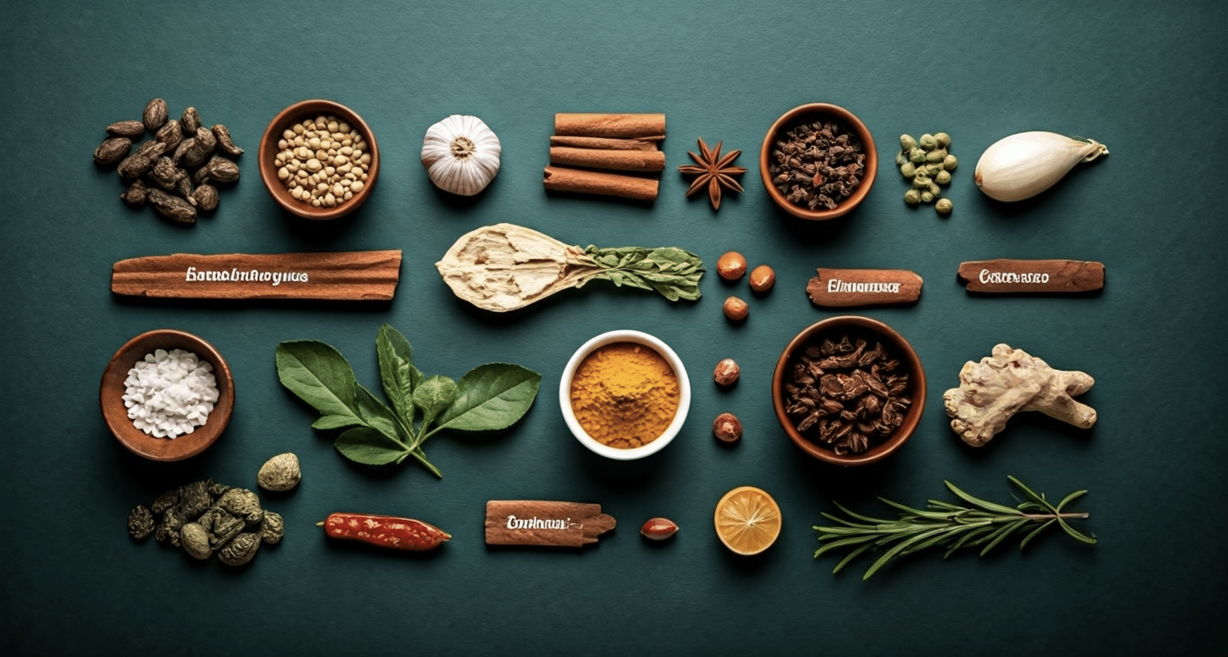 Various Indian Ayurvedic Spices