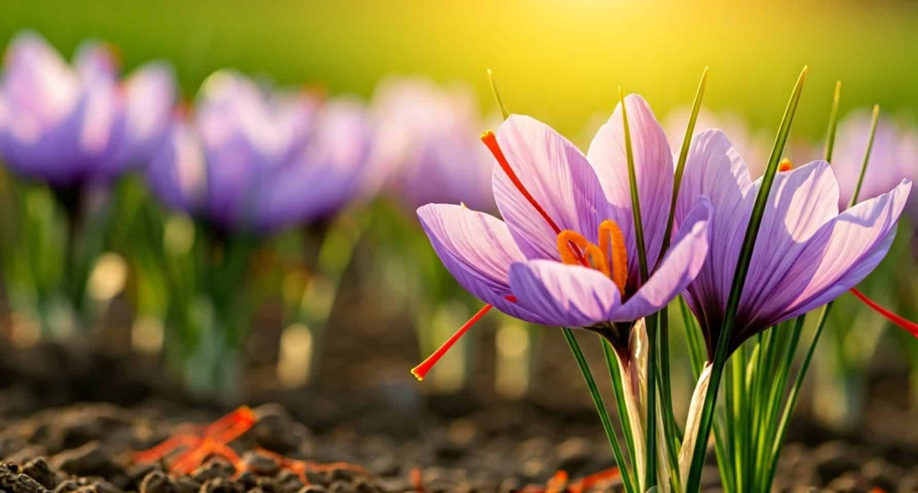 A picture of saffron flower