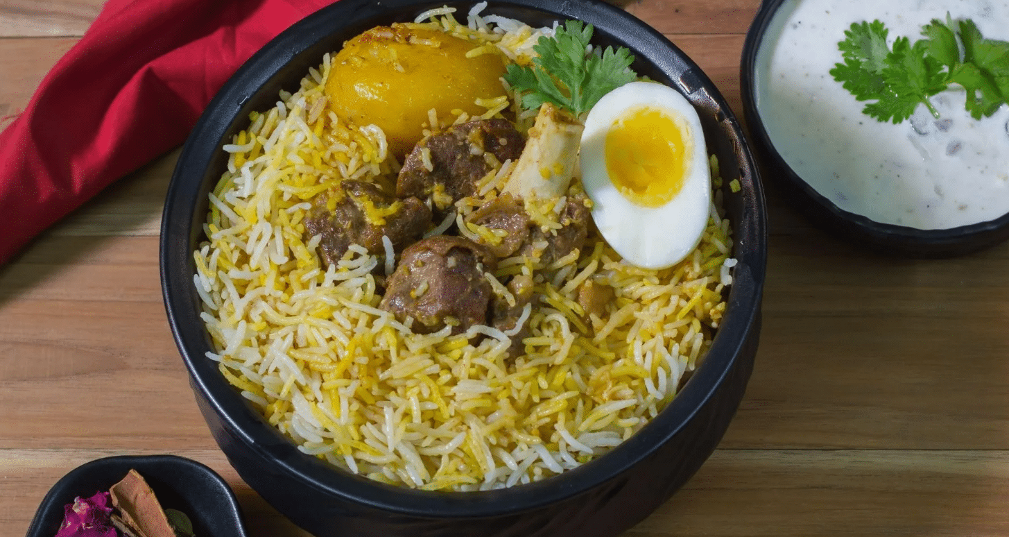 Bowl full of Kolkata’s variety of biryani