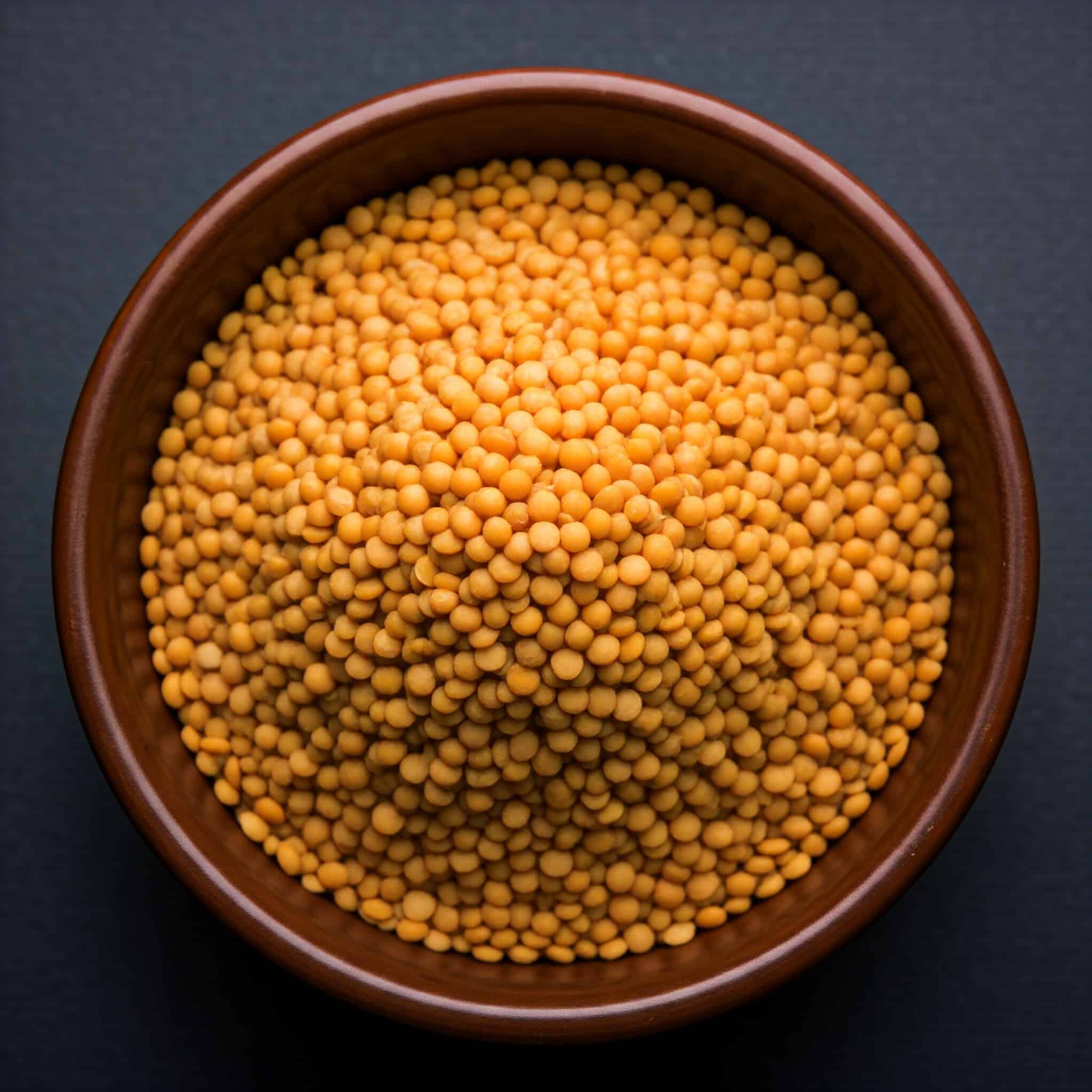 A bowl of chana dal lentils