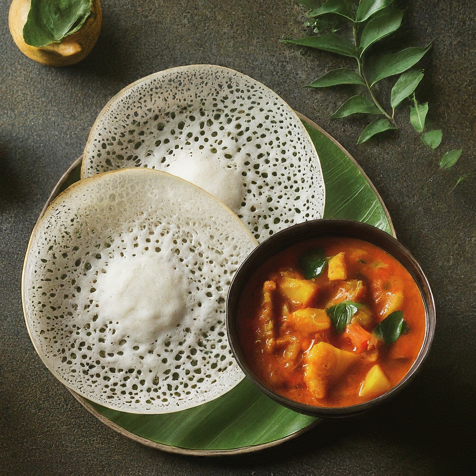 Appam with Stew