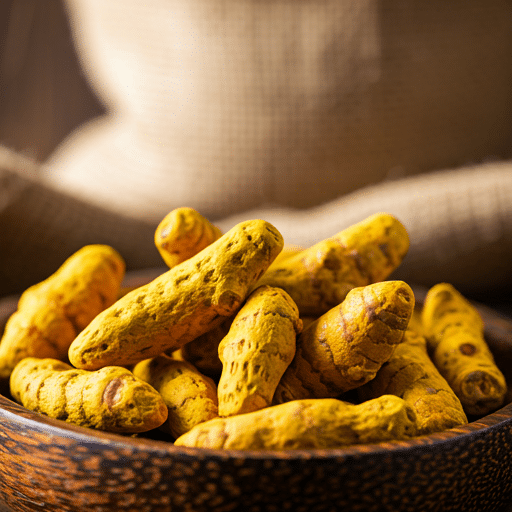 A bowl full of Turmeric.