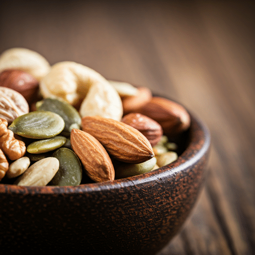 Nuts and Seeds in a bowl.