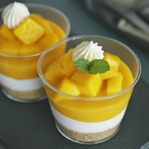 Cheat's Mango Cheesecake Dessert Cups