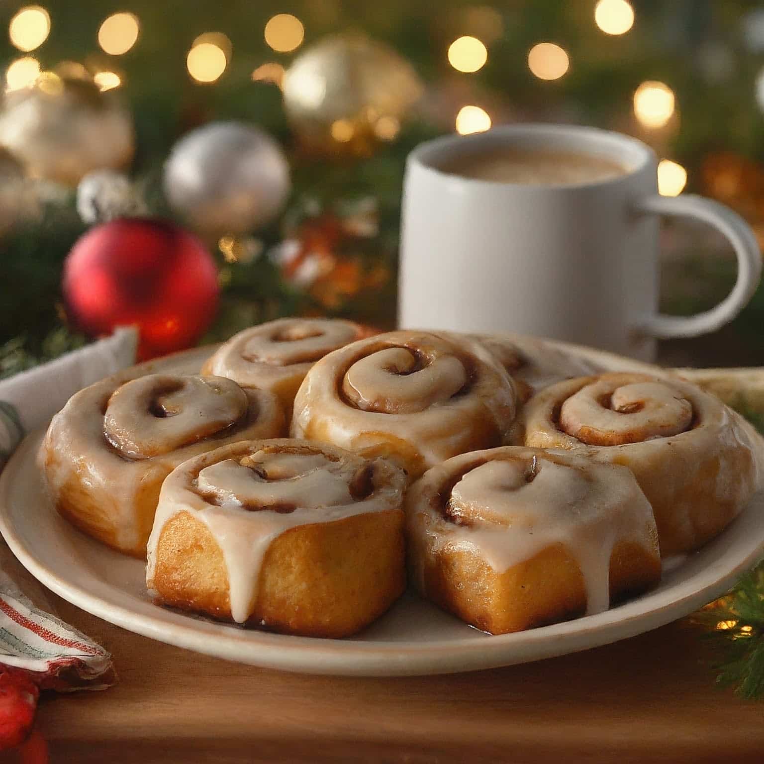 Gingerbread Spiced Cinnamon Rolls