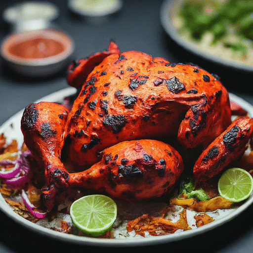 Oven Baked Whole Tandoori chicken