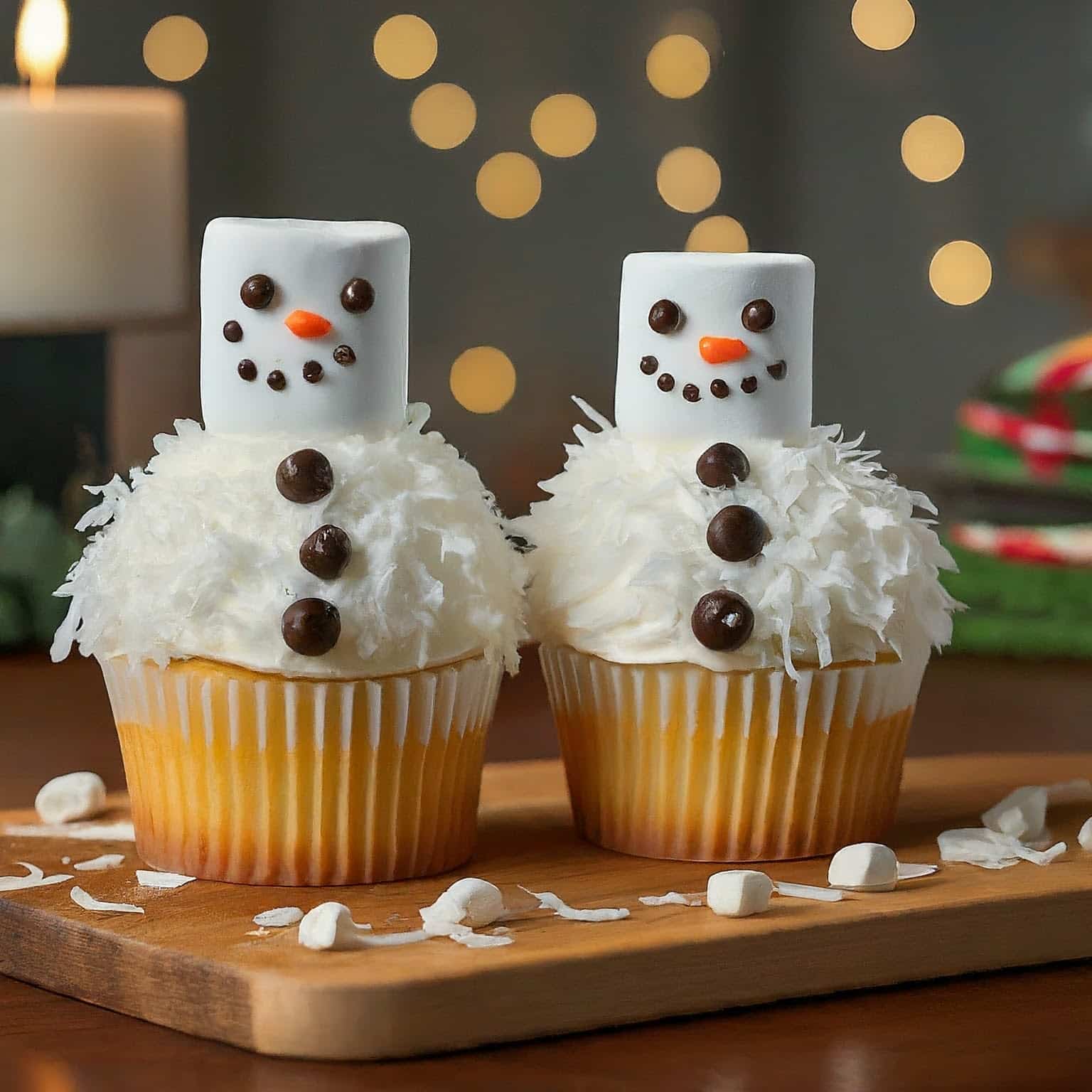 Snowman Cupcakes