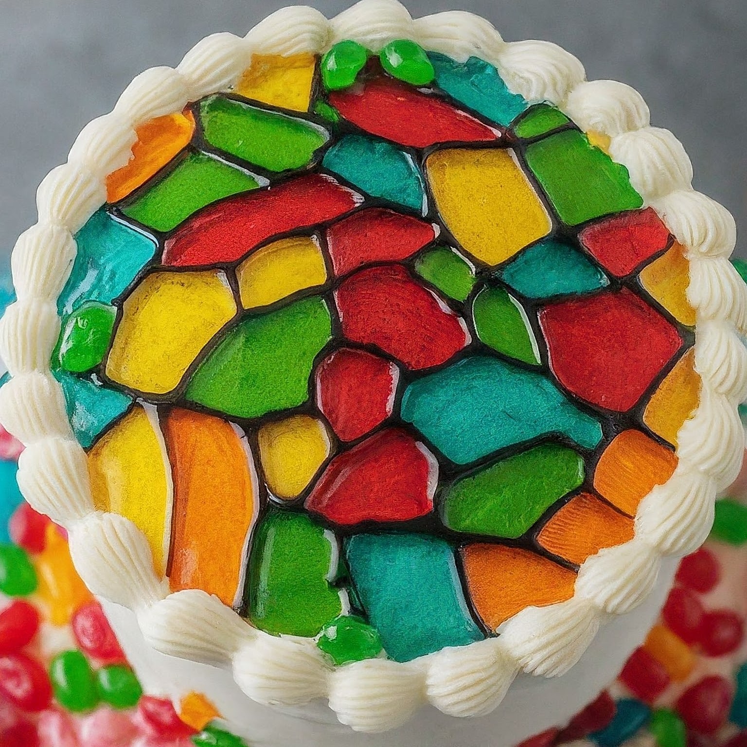 Stained Glass Cake