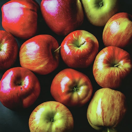 A collection of freshly picked apples