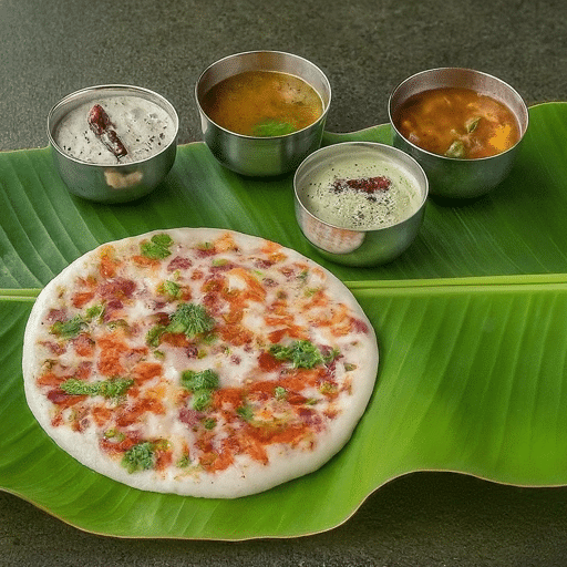 Uttapam south indian dish