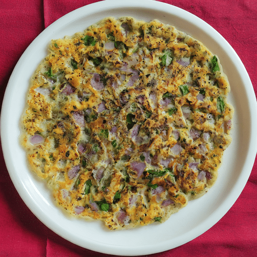 Bajra and Onion Uttapam